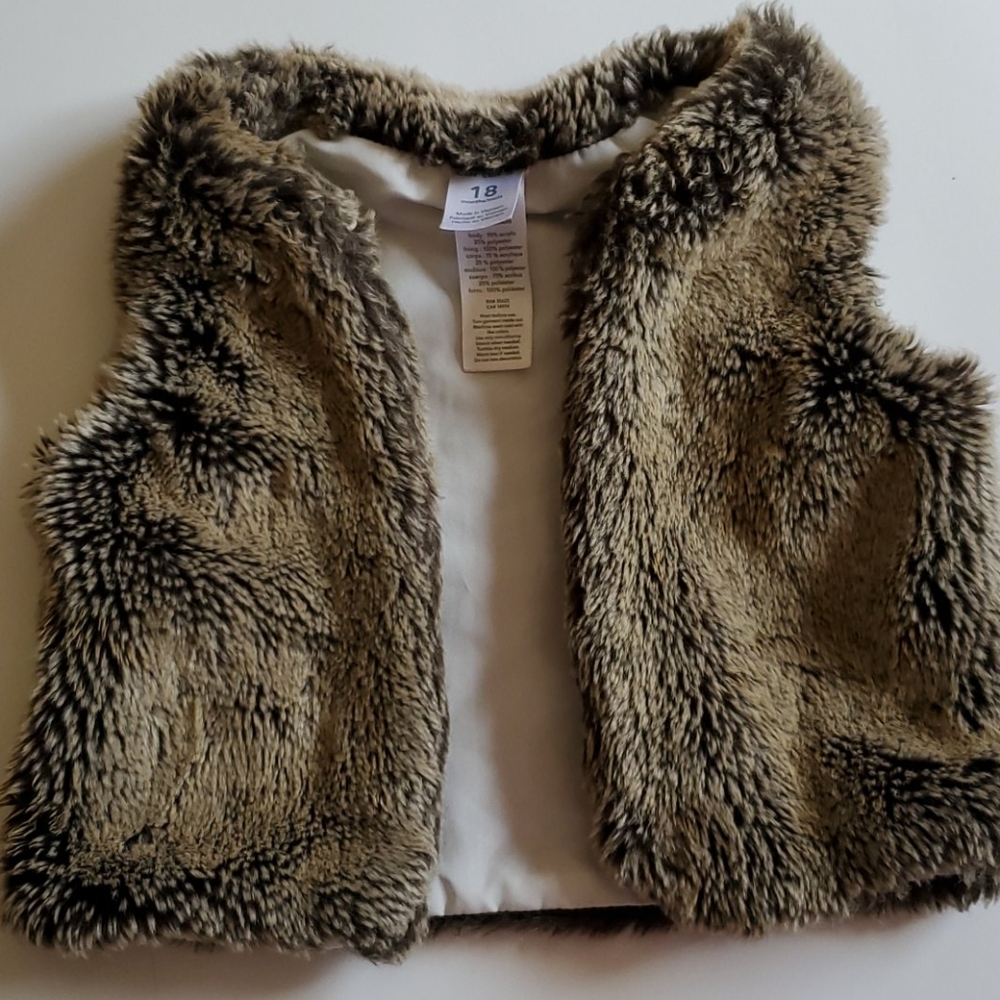 Baby fur vest